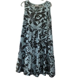 knee length dresses for ladies Bergamote 20 |Floral Linen Dress White / S main image 0