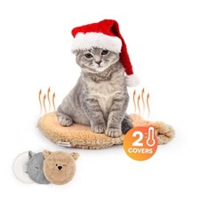 Heated Cat Bed Indoor, Microwavable Heating Pads for Cats, Heated Cat Bed Mat