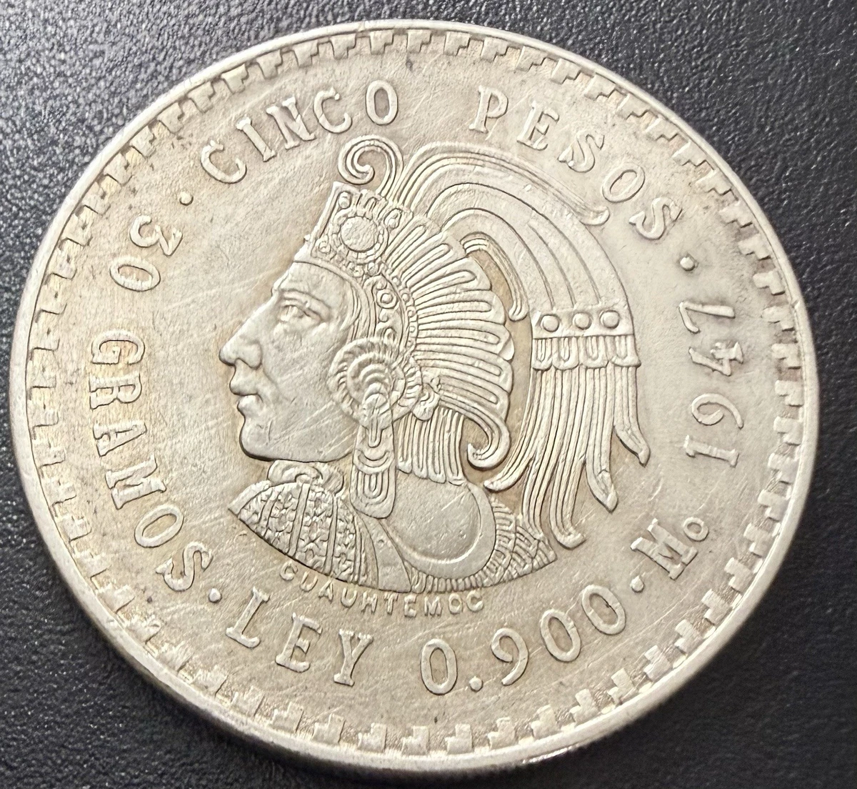1947年メキシコシルバー5ペソス Circulated 5 Pesos 1947 Year Mexican Coins (1905-Now) for sale | eBay
