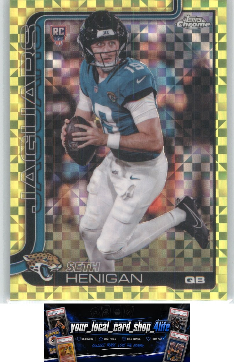 2025 Topps Chrome Yellow X-Fractor #399 SETH HENIGAN Jacksonville Jaguars