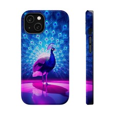 iPhone Peacock Display Holographic Iridescent Slim Everyday Designer Case · iPho