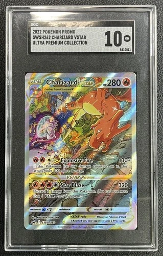 CHARIZARD VSTAR SGC 10 2022 POKEMON SWSH BSP #SWSH262 ULTRA PREMIUM COLL 0811
