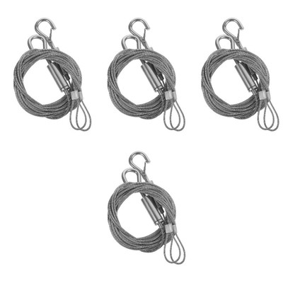  Set of 4 Seilaufhänger Bildaufhänger Hochleistungs -Bild -Hang -Kit