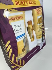 Burts Bees Honey Pot Chapstick Lotion Hand Cream 3 Piece Set New In Box