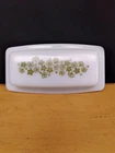 Butter Dish w/Lid Vintage Pyrex Green Spring Blossom Crazy Daisy 72-B
