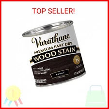 Varathane Premium Fast Dry Wood Stain, Half Pint, Ebony