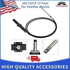 15 Foot Rack & Pinion Mechanical Steering Cable Teleflex SeaStar SSC13415