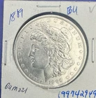 1889 Philadelphia Mint Silver Morgan Dollar BU, EXCEPTIONAL Non Graded, Love It
