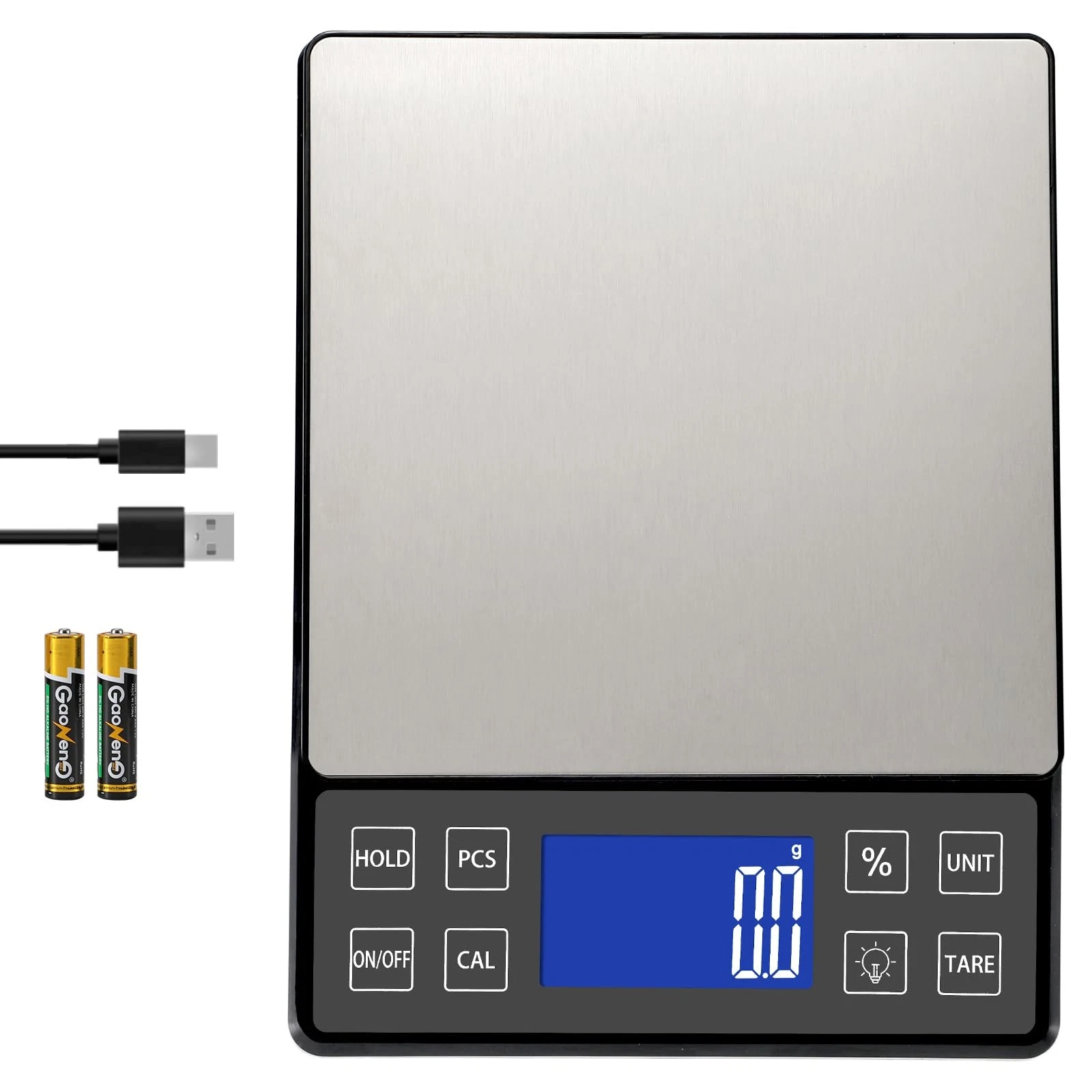 SEMIER Digital Kitchen Scale with 0.1g/0.001oz High Precision, 5kg/11lb Food ...