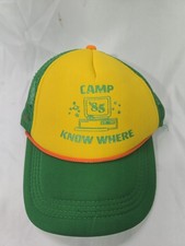 Camp  85 Know Where Hat Dustin  s Stranger Things Cap Truckers One-Size Orange/Gr