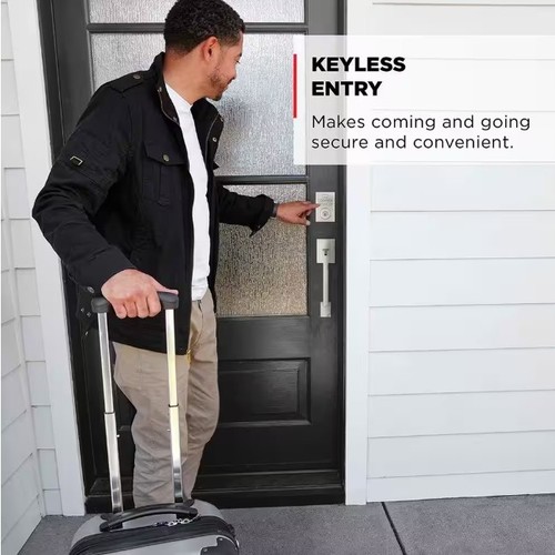Kwikset Powerbolt 250 Satin Nickel Single Cylinder Smart Lock Deadbolt 10-Button - Picture 9 of 24