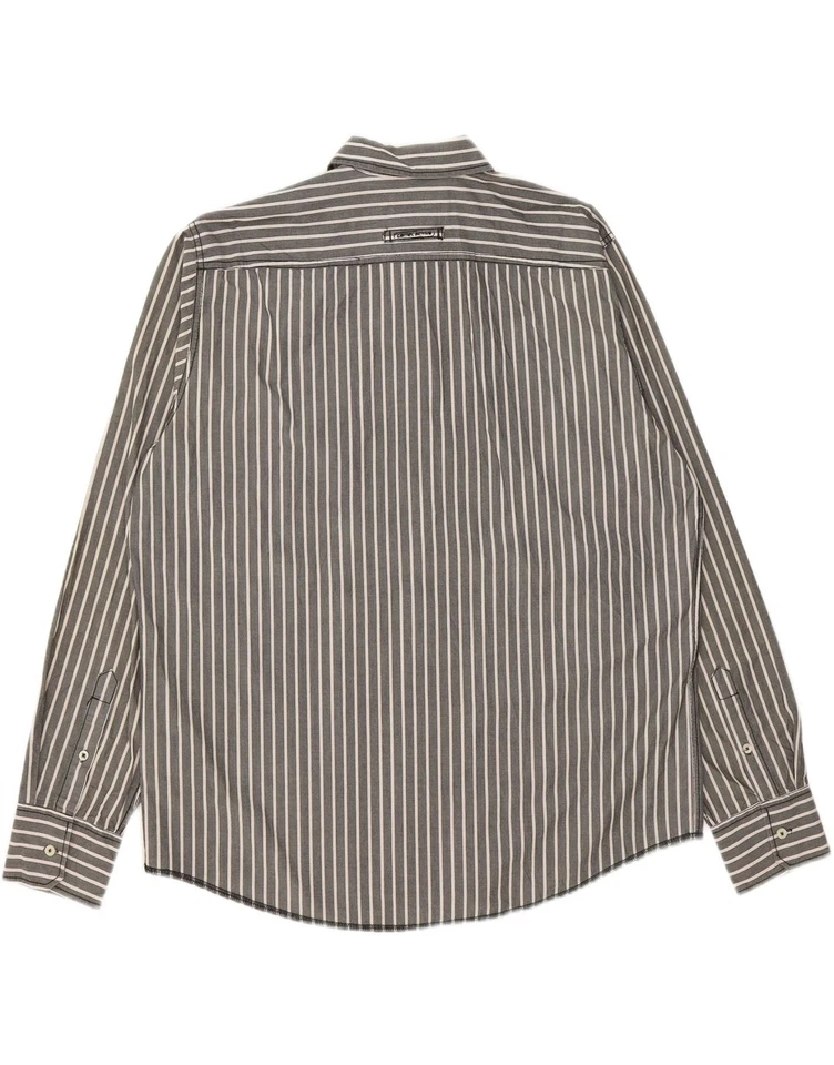 Camisa CAMEL ACTIVE Para Hombre Calce Moderno XL Gris Rayas Algodón GQ12 Foto 2 de 4