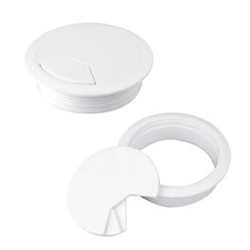 2PCS Cable Grommets 60mm 2-3/8 Inch White Desk Hole Grommet Cord Cable Table ...