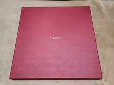 Authentic Empty Cartier Large Gift Presentation Box. 14.5" x 14.5" x 1.25". 