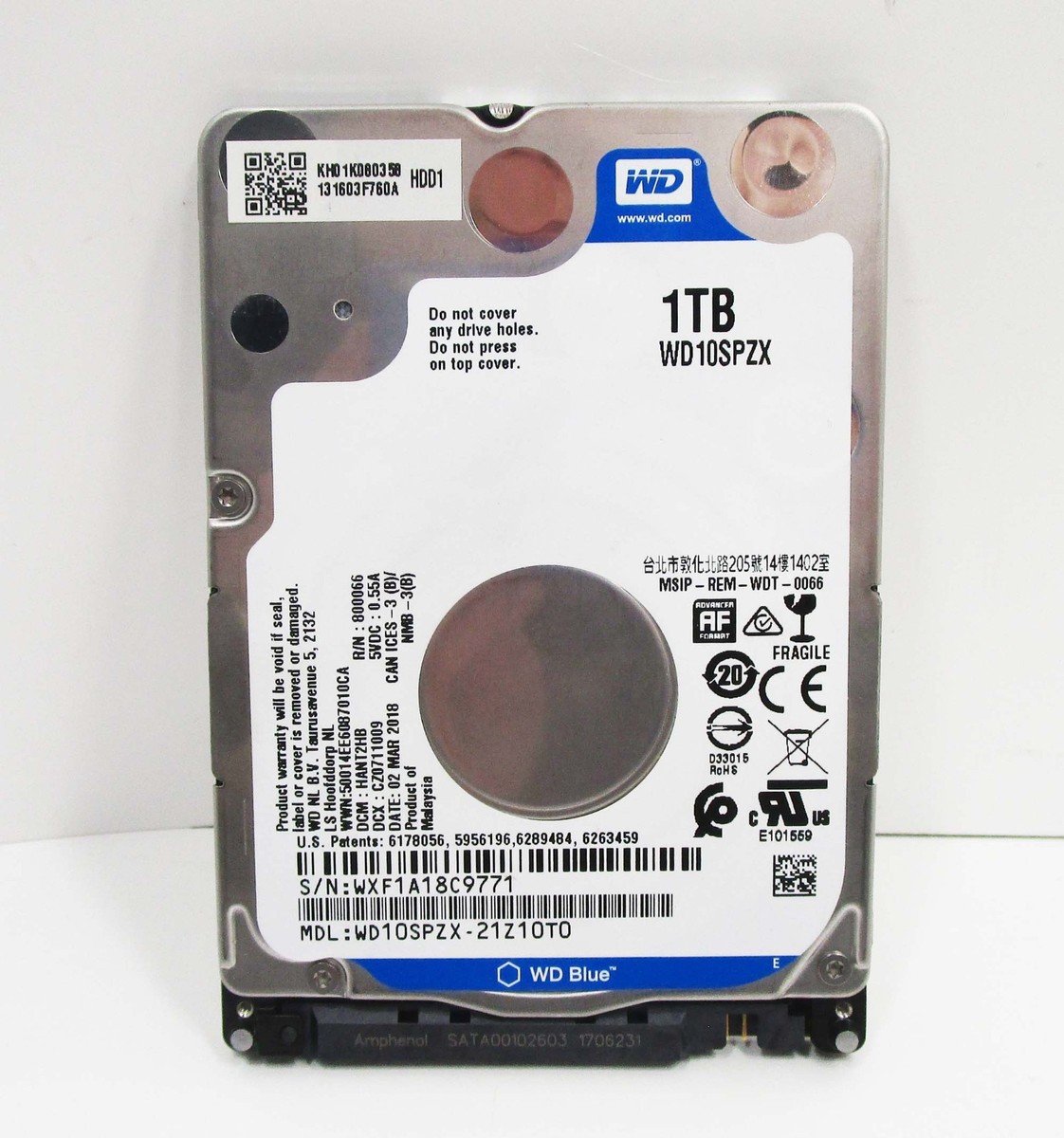 WESTERN DIGITAL WD10SPZX-21Z10T0 HDD 1TB SATA 2.5