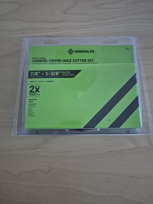 GREENLEE 655 4 Piece Quick Change Carbide Cutter Set range (węglik spiekany)