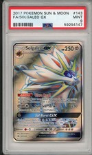 2017 Pokemon Sun & Moon Base Set Solgaleo GX Full Art #143 PSA 9 on eBay