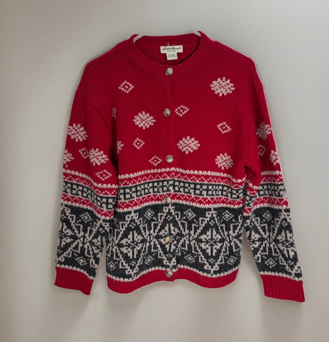 Red Wool Blend Vintage Sweaters for Women for sale | eBay