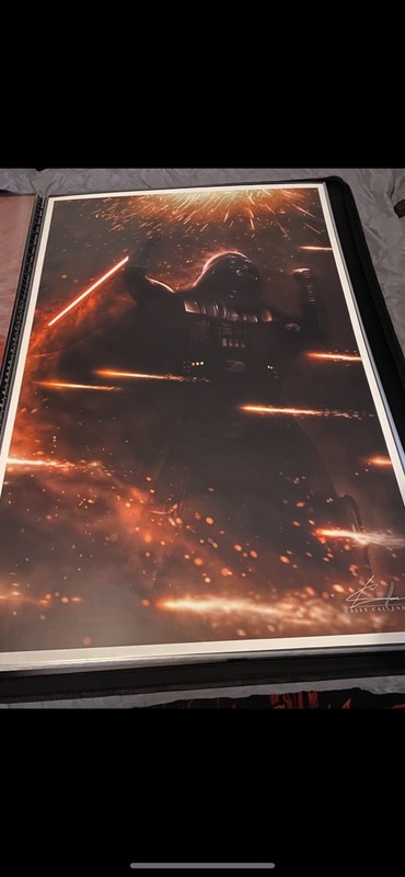 Casey Callender Vader’s Wrath. 24x36. Poster. (imperfect)