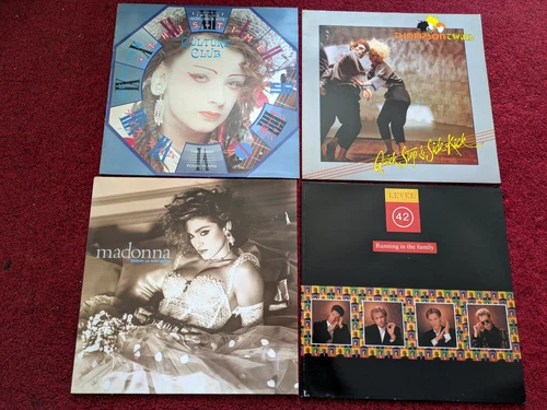 80's LP COLLECTION LOT ** CULTURE CLUB, LEVEL 42, MADONNA, THOMPSON TWINS.