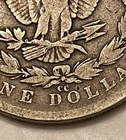 1890-CC US Morgan Dollar Coin, 90% Silver, Carson City, Au Low Mintage