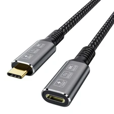 Usb4 Extension 8k 240w Cable 0.8m Thunderbolt 4 Usb 4.0 Typec Male To Female Ult