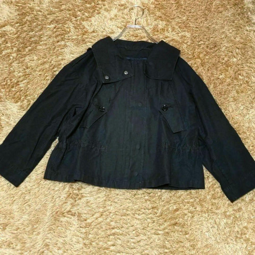 Burberry London Black Cotton & Linen Jacket [Size38/VG