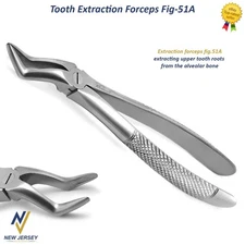 Tooth Extraction Forceps Dental Upper Molar Extracting Instrument Fig 51A CE