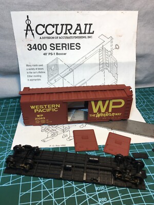 Accurail 40' PS1 Steel Boxcar HO Bausatz Western Pacific