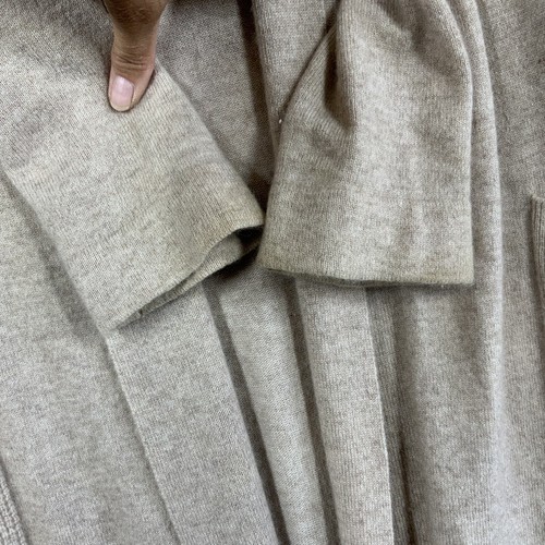Williams Sonoma Home 100% Cashmere Open Front Sweater Sz S Cardigan Robe No Belt - Picture 4 of 10