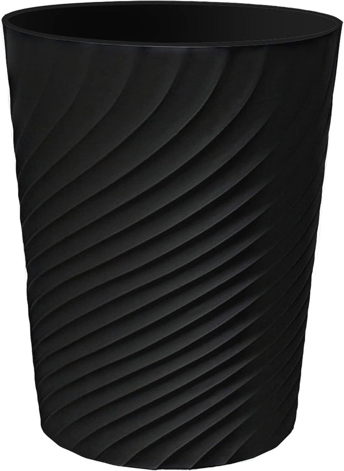 DAJITRE 1.8 Gallon Small Trash Can Wastebasket Recycling Bin 1 Pack, Black