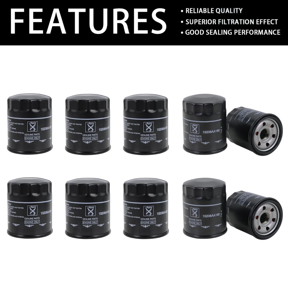 Nuevo filtro de aceite de motor paquete de 10 15208aa160 para Subaru Impreza Legacy Forester Foto 2 de 4