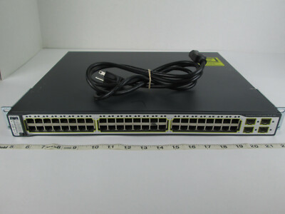 Cisco Catalyst 3750 Series PoE-48 48 Port Ethernet Network Switch SKU B