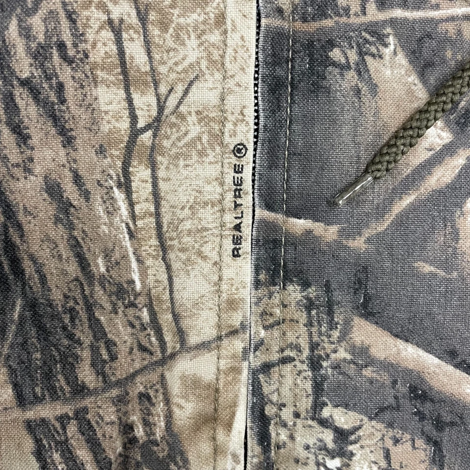 REALTREE hunter jacket mens xl brown Camo woods - Image 4 of 4