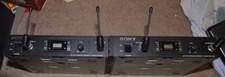 Sony WRR-800A uhf synthesized wireless diversity tuner receiver set of 2 mic