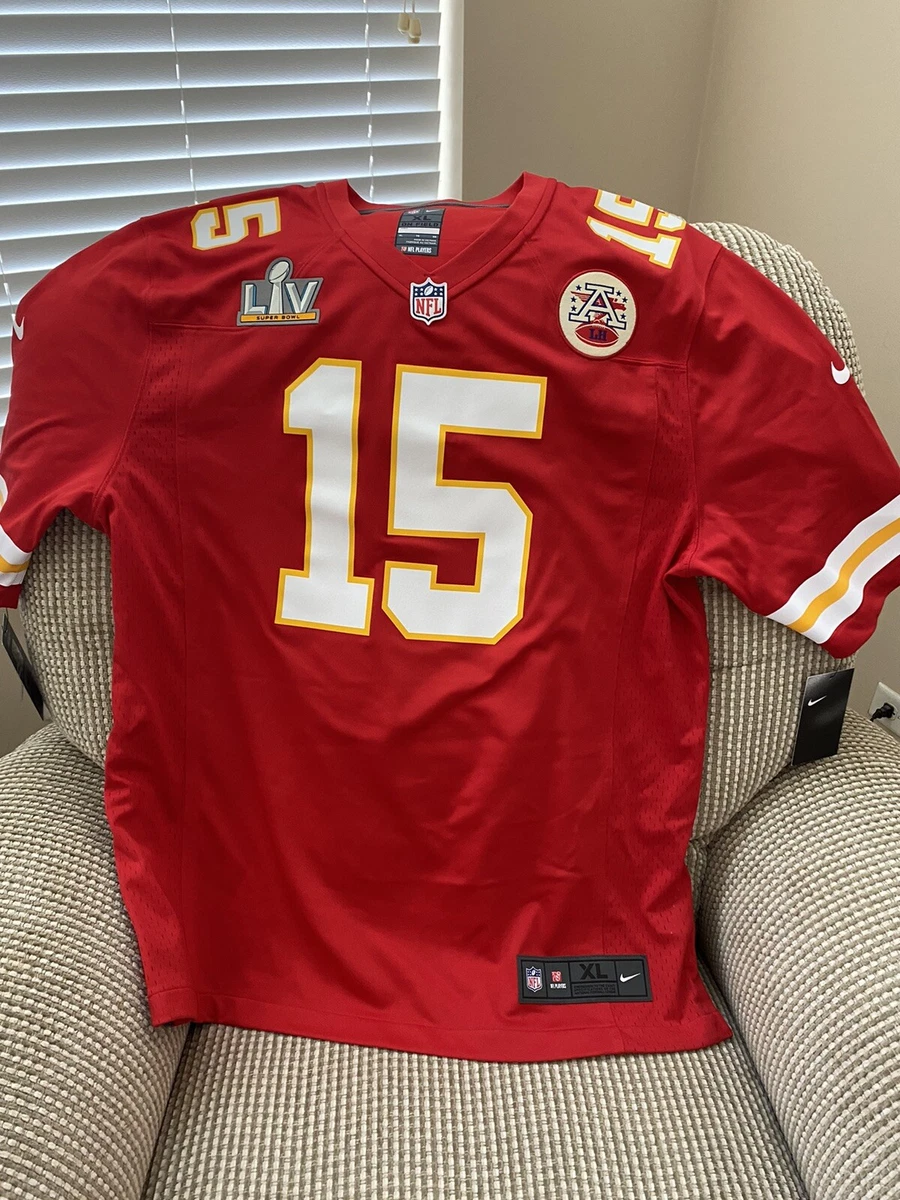 Patrick Mahomes Kansas City Chiefs Mens Red Super Bowl LV Nike