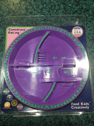 Constructive Eating Plate - Purple