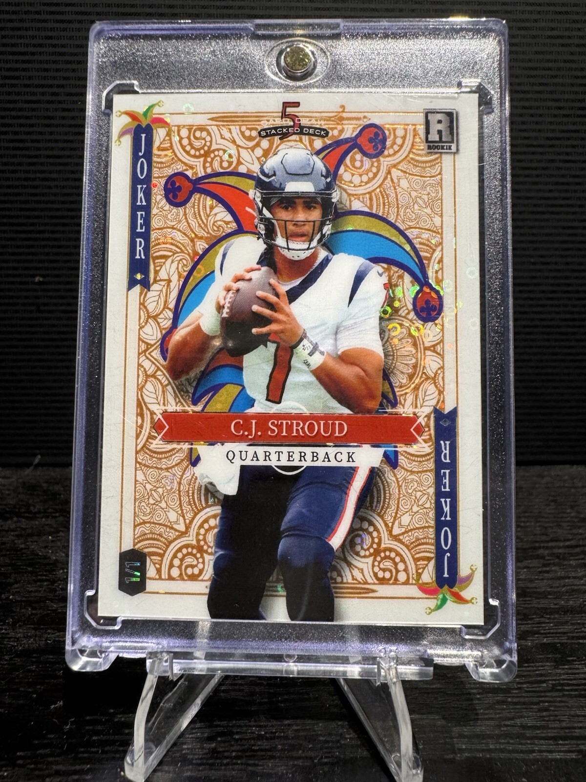 2023 Wild Card 5 Card Draw Stacked Deck - CJ STROUD - 1/1 Rookie White Joker