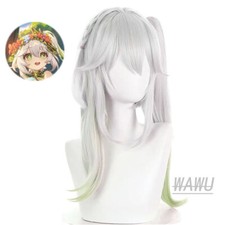 Genshin Impact Nahida Synthetic Wigs Cosplay Party Heat Resistant Hair Wig
