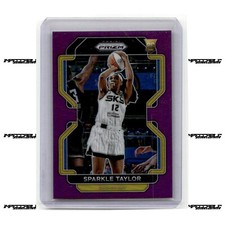 2022 Panini Prizm WNBA - Purple Prizm #43 Sparkle Taylor Rookie /99