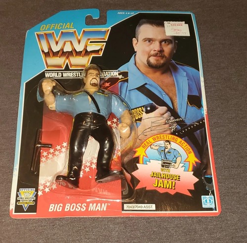 WWF Big Boss Man MOC HASBRO series 3 Wrestling Fig...