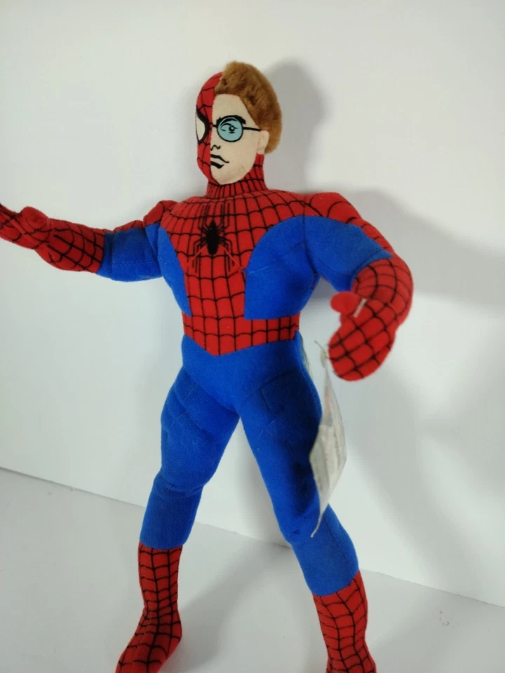 Vtg 2002 KellyToy Peter Parker Spiderman Plush Ultra DUAL Marvel 13”Htf Read... - Image 2 of 4