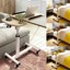 adjustable rolling height angle laptop desk sofa bed side food tray table stand
