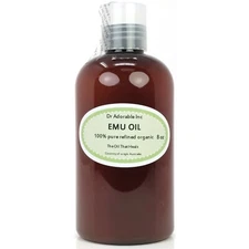 8 Oz Premium Pure Organic Cold Pressed Best Fresh Australian Emu Oil Skin Care