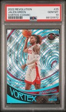 Jalen Green 2022-23 Panini Revolution Vortex #25 Cosmic /99 PSA 10