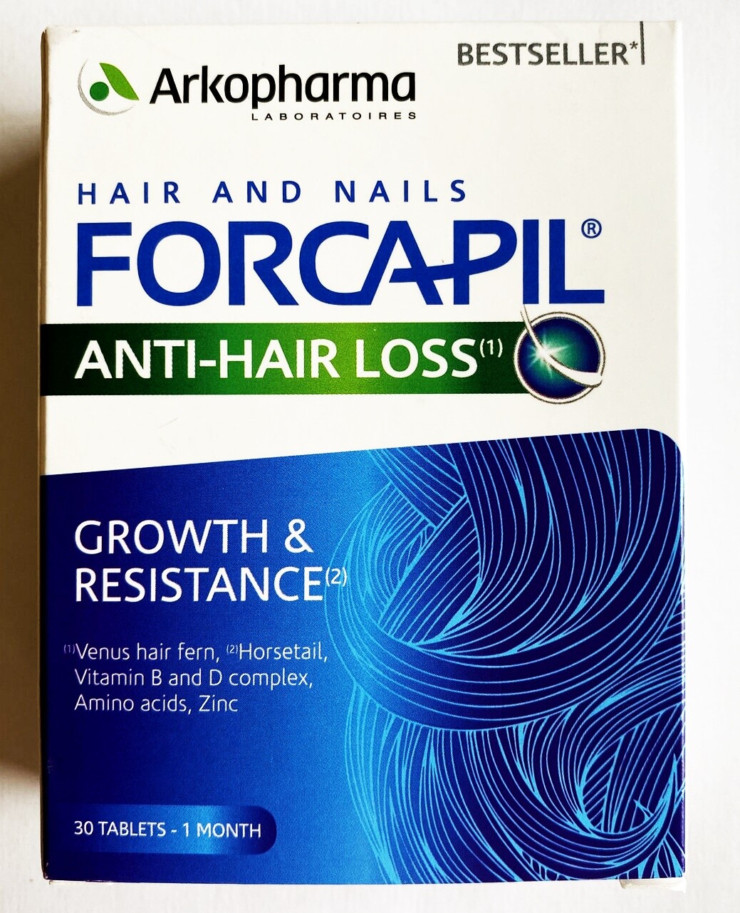 Arkopharma forcapil vitamine minerali base fortifica capelli e unghie 30 capsule