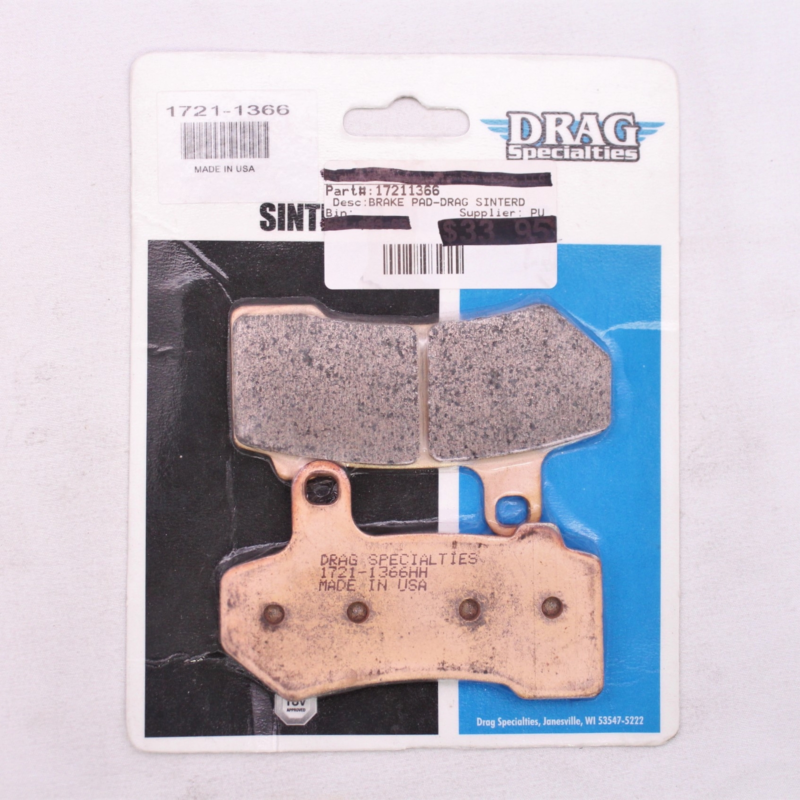 Drag Specialties Sintered Brake Pad Part Number - 17211366 | eBay