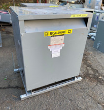 112.5KVA Sq D EE112T3HCU Transformer Pri 480V Sec 208/120V 3PH Indoor Type2 Encl