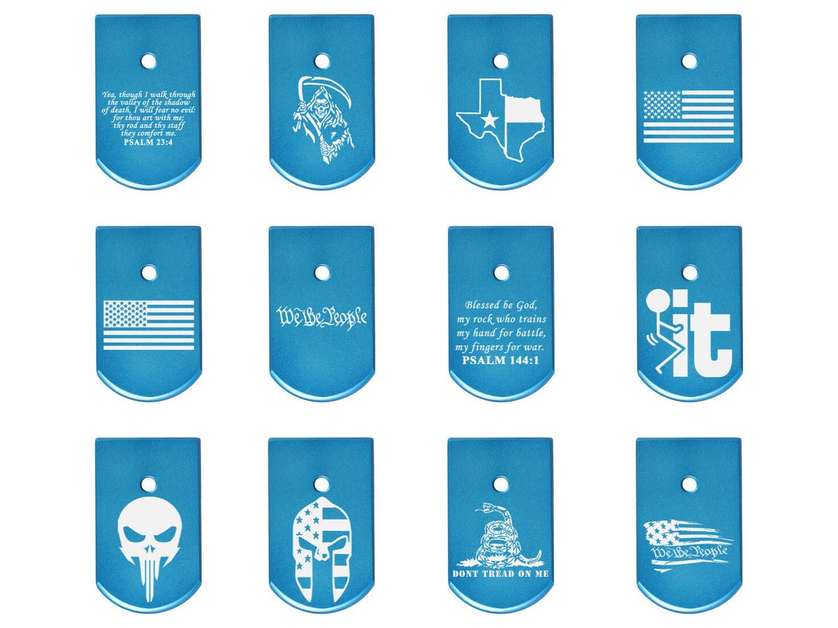 NDZ Beretta 92FS, 92X, M9, 92SB Magazine Base Plate Aluminum Blue