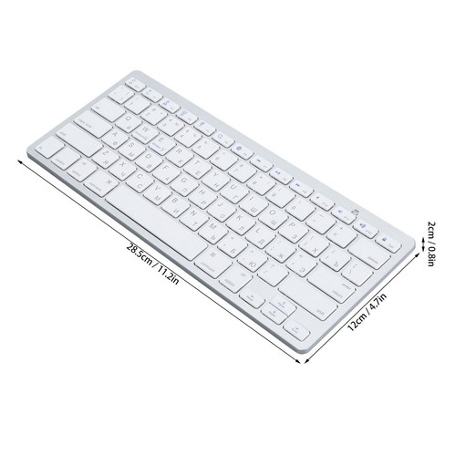 Ultra Thin Keyboard BT Wireless Splashing Proof Bilingual Language Keypad Fo AU - Picture 15 of 30